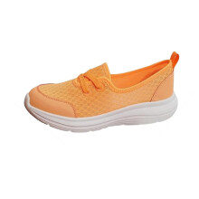 Scarpe ortopediche Willtoo da donna, comode, universali, con suola scorrevole, leggere, in mesh, scarpe da ginnastica slip-on sportive, arancioni,