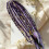 Elastic Dread Ponytail Purple Glow Boho Braided Hair 1
