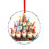 Christmas Gnome and Tree Ornament Round Glass 1
