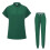 Women's Solid Scrubs Set Green Medium 1