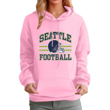 Felpa con cappuccio da donna con logo del New England, ispirata al football americano, vestibilità comoda unisex.