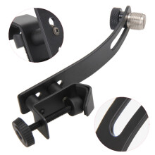 1 clip per microfono antiurto in metallo regolabile per rullante e tom della batteria.