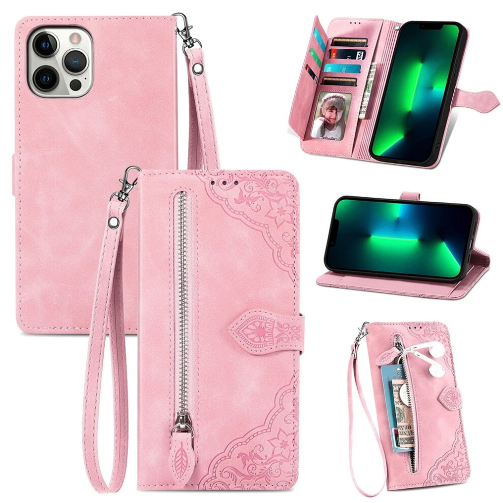 Magnetic Leather Wallet Case For Iphone 16 Pro 6.3-Inch 937196002689