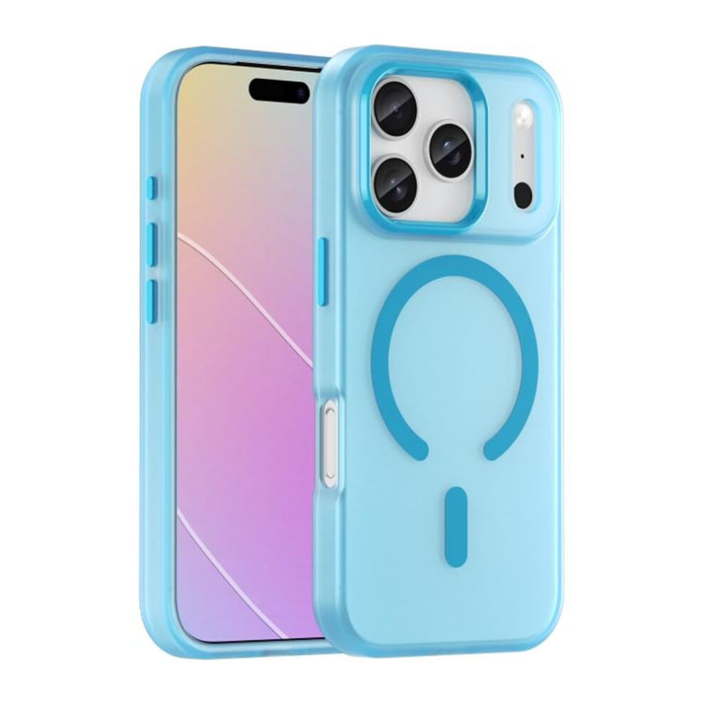 Slim Frosted Translucent Shockproof Iphone 17 Pro Case Â Magsafe Compatible, Anti-Fingerprint, Blue 9340959393039