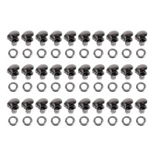 30Pcs Strong Brass Boot Lace Hooks with Iron Pads for Boot Repair