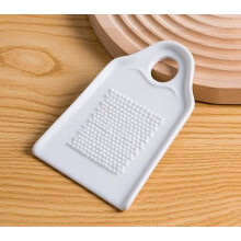 Garlic Mincer Crusher Ceramic Ginger Grater White 1Set Kitchen Essentials