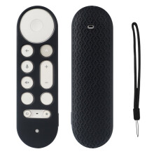 Capa protetora de silicone para controle remoto do Google TV Streamer 4K2024 (Google GY3LE), capa de substituição para controle de voz inteligente