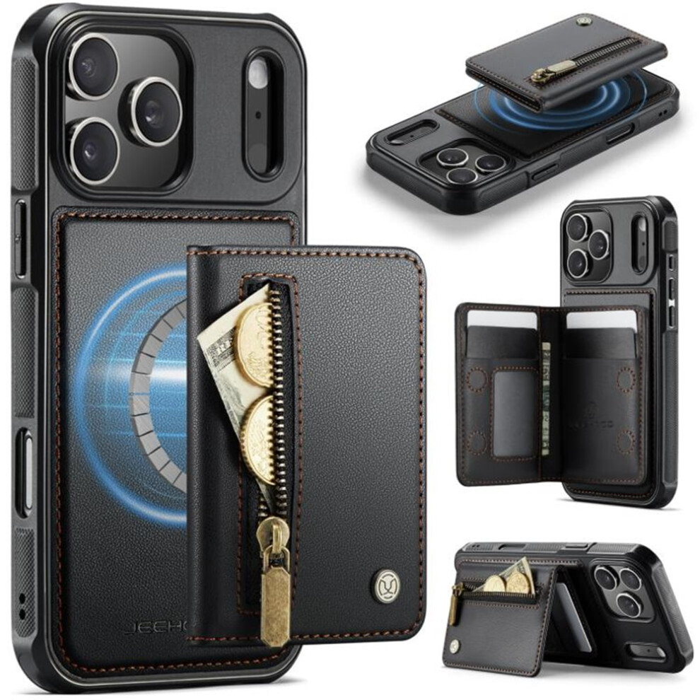 Iphone 17 Pro Max Magsafe Case: Pu Leather Wallet With Card 937196004898