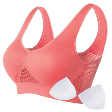 Sportbeha voor dames, comfortabele sportbeha, naadloze, draadloze, ademende yogabeha, slaapbeha, workoutbeha, hardloopbeha voor dames