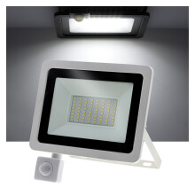 LED Floodlight PIR Motion Sensor White/Warm White IP66 Exterior Projector Spotlight Outdoor Lighting Floor Lamp,Durability