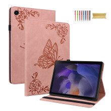 Allytech Galaxy Tab A9 hoesje – Slanke flipcover van PU-leer met standaard, penhouder en schokbestendige bescherming, compatibel met de Samsung