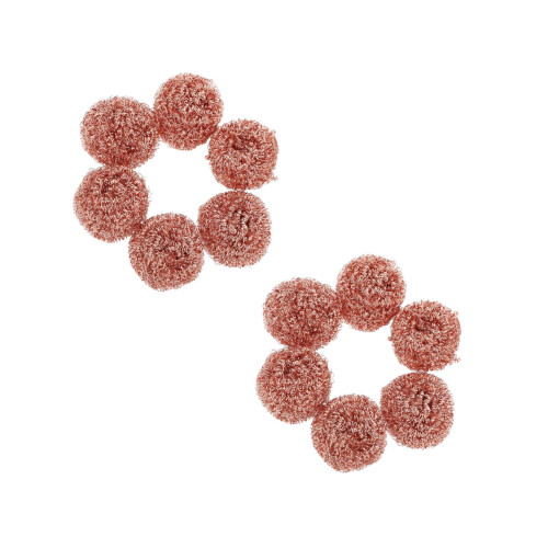 12Pièces Brosse Nettoyage Pointe Fer Soudure Cuivre Éponge Marron 2