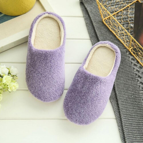 Γυναικεία Ανδρικά Παντόφλες Slip On Βελούδινα Μαλακά Αντιολισθητικά Χειμερινά