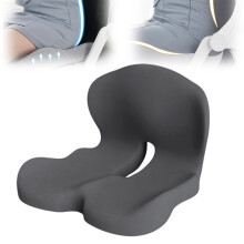 Cuscino ergonomico in memory foam, cuscino ortopedico per sedia, cuscino per glutei e schienale per sedia da ufficio per alleviare il dolore al