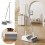 Set combinato scopa e paletta resistenti - Paletta in plastica da 25x33 cm, compatibile con Home Clearance e New Home Essentials 1