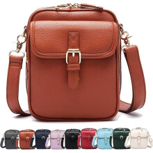 Kožená crossbody kabelka Sculpture, kožená crossbody kabelka, tašky cez rameno proti krádeži, vstavaná peňaženka s priehradkami na karty
