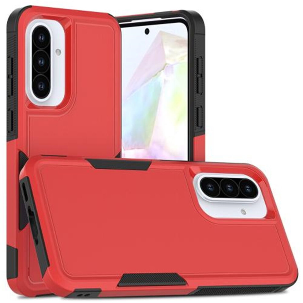 Defender Case For Samsung Galaxy A36 5G – Heavy Duty, Dustproof, Shockproof, Non-Slip Rugged Cover, Red 9193271092193
