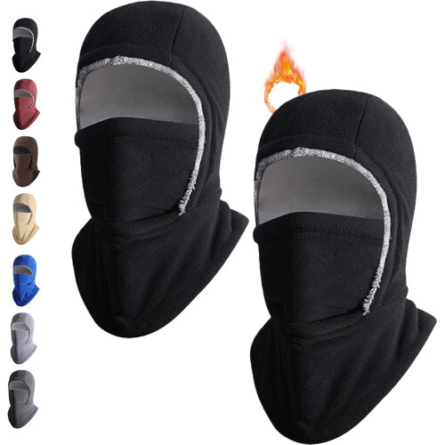 Heated Winter Hat and Face Mask with Neck Warmer