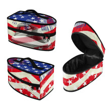 Borsa per vaporizzatore portatile con motivo bandiera americana e maniglia, custodia per vaporizzatore portatile, solo borsa