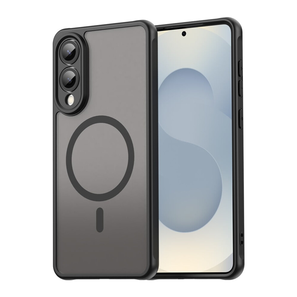 Magnetic Translucent Matte Case For Samsung Galaxy S25 Edge 5G Â Magsafe Compatible, Military-Grade Drop Protection, Black 9327961735422