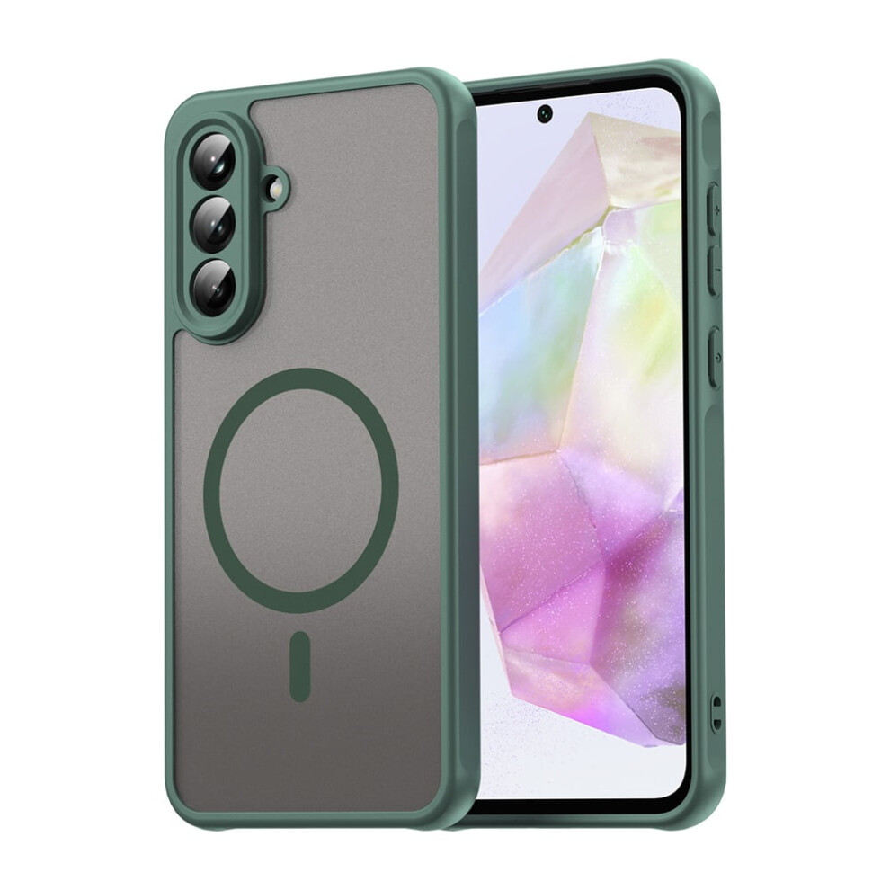 Magnetic Translucent Matte Case For Samsung Galaxy A36 5G – Magsafe Compatible, Military-Grade Drop Protection, Green 9327961735514