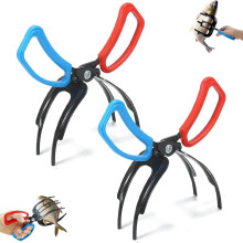 Double/Three-Tooth Fish-Controlling Pliers, Lightweight Metal Fishing Gripper Tool for Outdoor Anglers