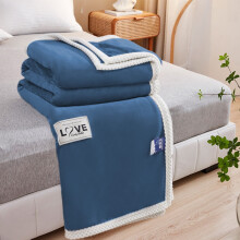 Super Soft Fleece Queen Blanket – Lightweight, Warm & Breathable Flannel – All-Season Cozy Blue Blanket