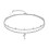 Sterling Silver Dolphin Anklet, 10.7-Inch Cable Chain 1