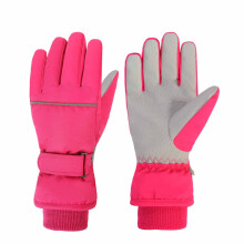 Kids Waterproof Winter Gloves Warm Snow Gloves Boys Girls Ski Gloves Toddler Mittens Windproof Hot Pink 1-3 Years