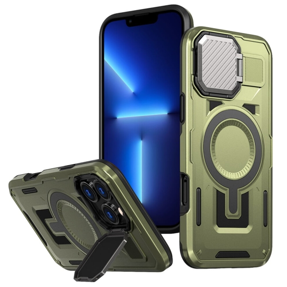 Rugged Magsafe Case For Iphone 13 Pro Max 6.7 Inch Green 913211562161