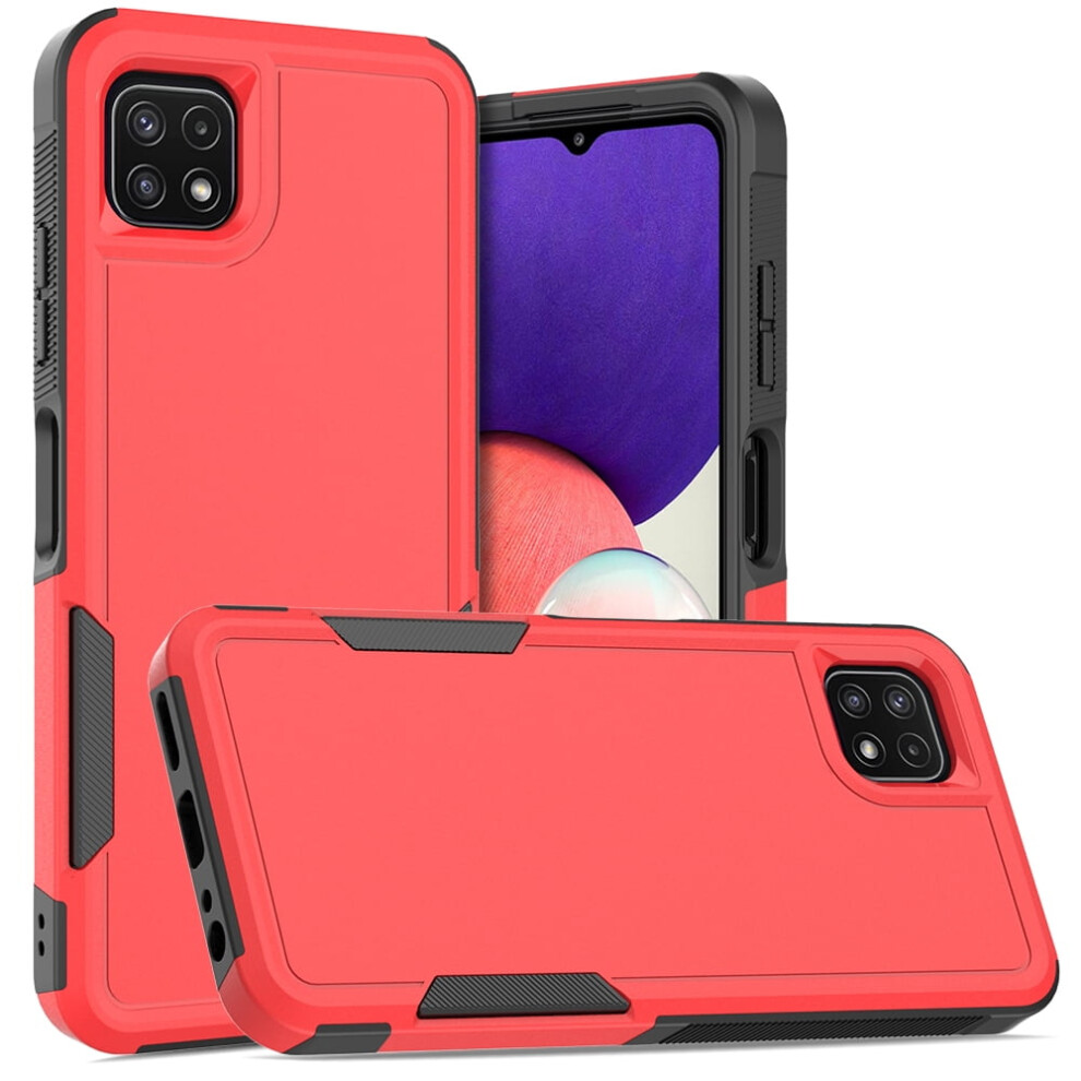 Defender Case For Compatible With Samsung Galaxy A22 5G Â Heavy Duty, Dustproof, Shockproof, Non-Slip Rugged Cover, Red 9327961737402