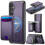JEEHOOD Samsung Galaxy S23 FE 5G Case Purple RFID-blocking 1