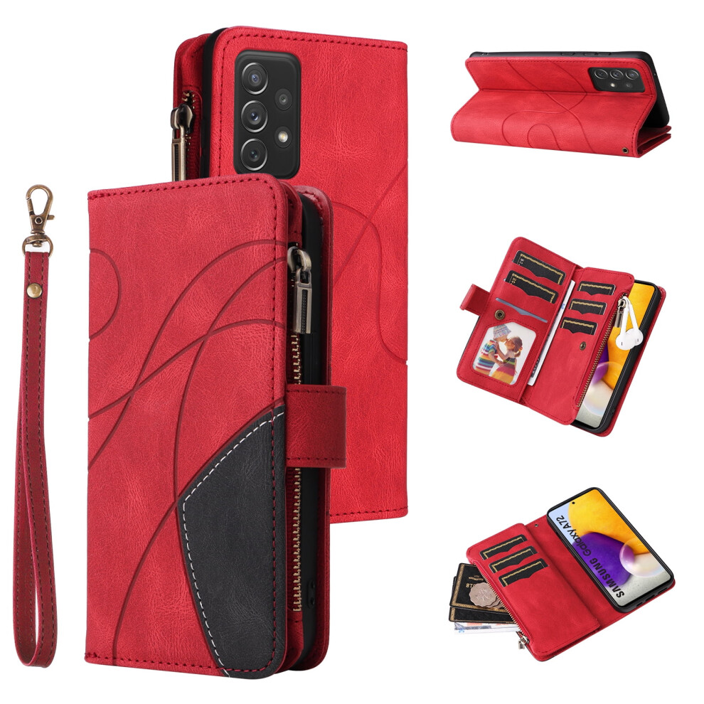 Pu Leather Wallet Case For Samsung Galaxy A72 4G/5G 9-Card 913211564585