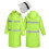 High Visibility Long Construction Jacket Reflective Rain Jacket Rain Coat Gear 1