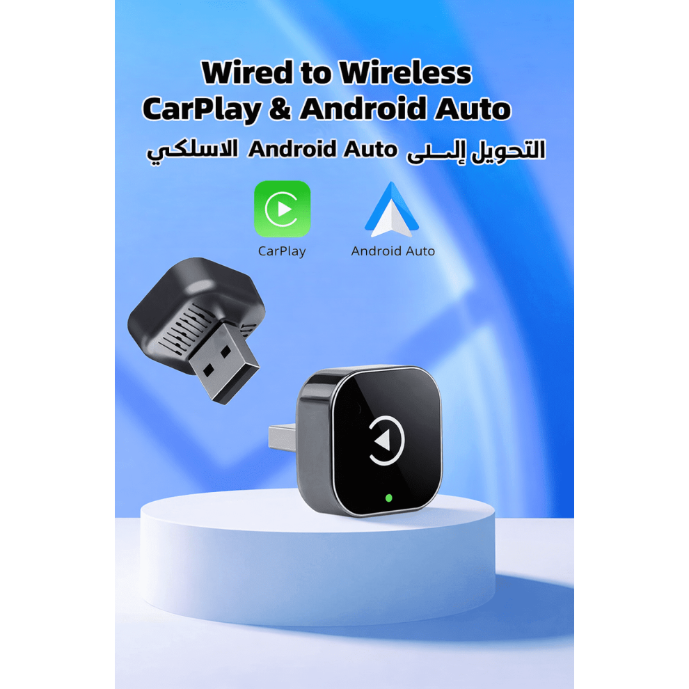Wireless Carplay Android Auto Adapter Usb Dongle 975221395658