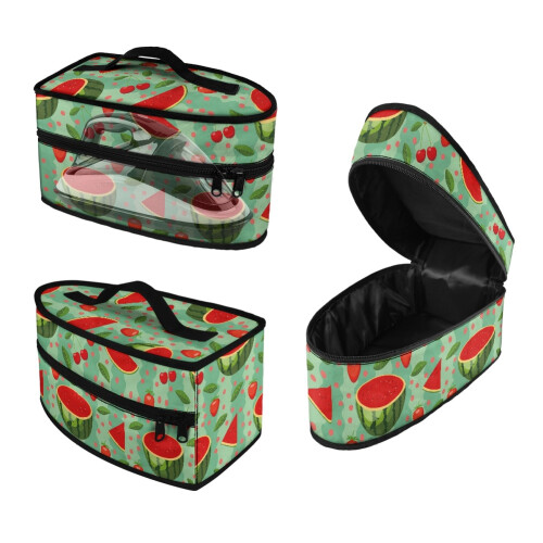 Watermelon & Strawberry Polyester Iron Storage Case, Bag Only