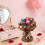 Crystal Resin Rose Bouquet Handheld Ornament 1 pc 1