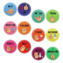 Voice Level Chart Classroom Hand Signal Poster Set