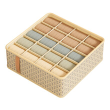 Foldable Storage Cubes Drawer Underwear Organizer Dividers, under Cabinet Organizer 20-Cell Fabric Storage Boxes for Lingerie,Socks,Ties