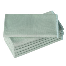 6-Pack Microfiber Glass Cloths, Lint-Free & Streak-Free for Windows, Glasses, Mirrors, Stainless Steel – Reusable & Washable – Compatible with all