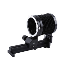 Manual Focus Adjustable Bellows for Macro Photography High Magnification Tripod Socket Durable Design Extension Tube Close Up Imaging Metal