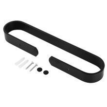 Suporte de toalha de parede para banheiro, estilo hotel, ideal para cozinhas, banheiros, hotéis e spas. Fácil de instalar com furos na parede.