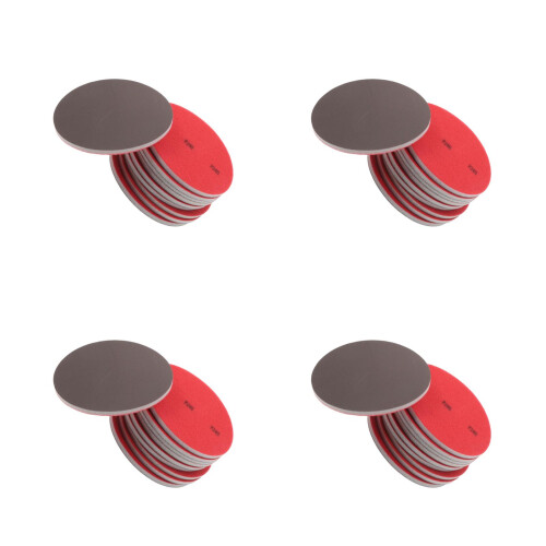 80Pcs Bowling Ball Sanding Pads Kit Red Sponge for Ball Surface Care 2