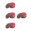 80Pcs Bowling Ball Sanding Pads Kit Red Sponge for Ball Surface Care 4