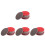 80Pcs Bowling Ball Sanding Pads Kit Red Sponge for Ball Surface Care 7