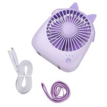 Faltbarer Reiseventilator, umweltfreundliches, weiches Silikon, 3 einstellbare Windgeschwindigkeiten, 1200-mAh-Akku, ideal für Outdoor und Zuhause