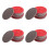 80Pcs Bowling Ball Sanding Pads Kit Red Sponge for Ball Surface Care 8