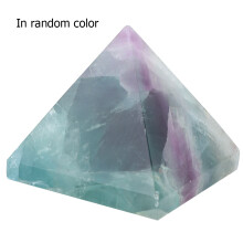 Violette Kristallpyramide, echter Edelstein-Dekor für Glück und Wohlstand, Meditations-Chakra-Steine mit natürlicher Amethyst-Maserung,