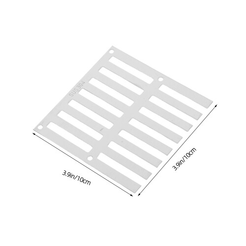 Heavy Duty Silver Stainless Steel Side Wall Outdoor Drain Cover 2