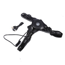 Usb Chargeable Safety Lamp, Fashionable Rechargeable Running Chest Light With Multi-Use Design For Safe Outdoor Activities, Flexible Strap With
